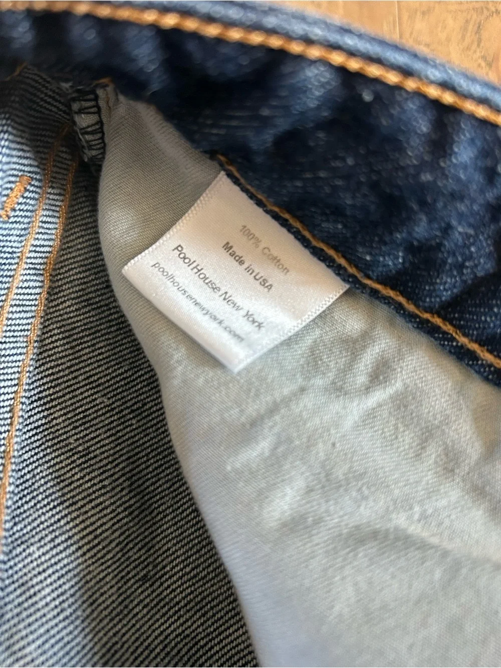 PoolHouse New York Blue Straight Wide-Leg Jeans Men’s Size 32 Short